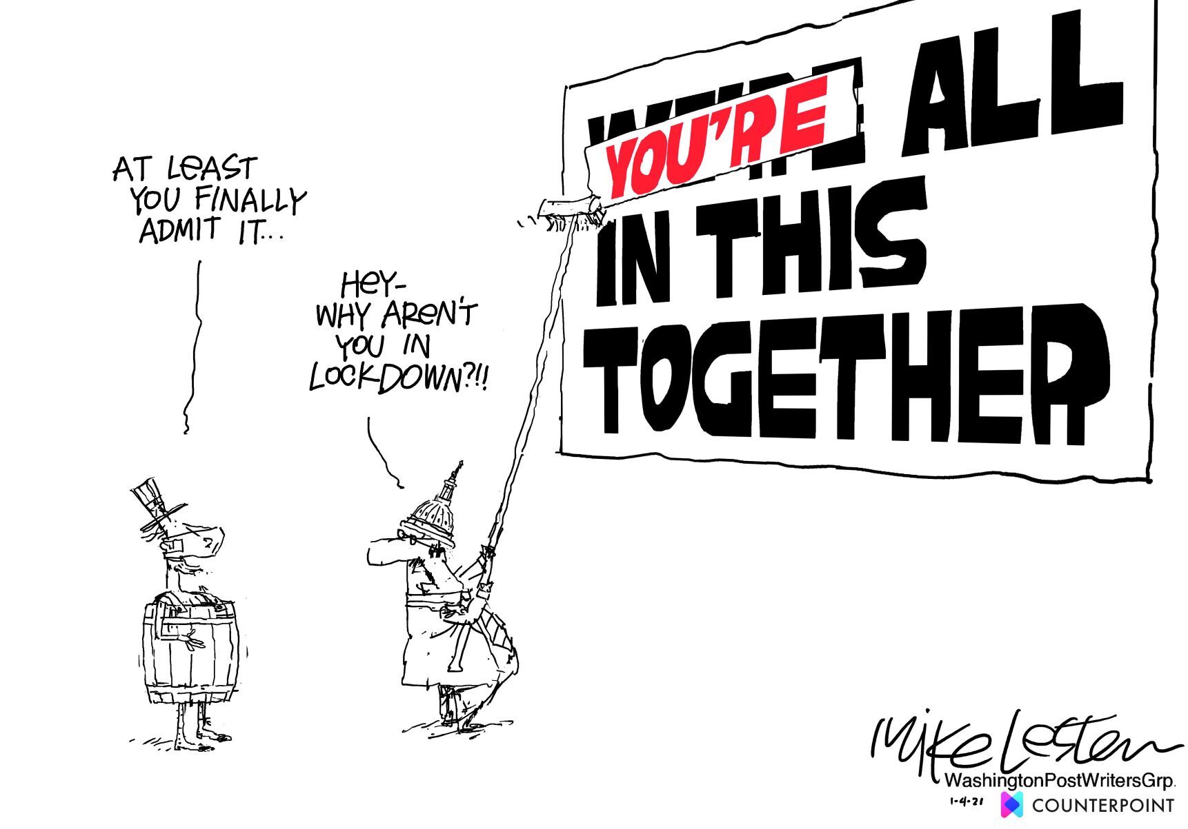 Mike Lester cartoon